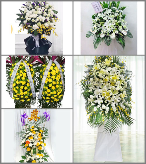 福建龙岩长汀县三洲镇戴坊村白事花篮预定