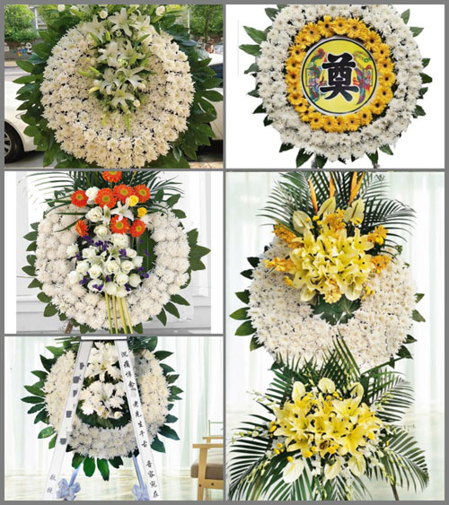 福建龙岩长汀县三洲镇戴坊村花圈速递